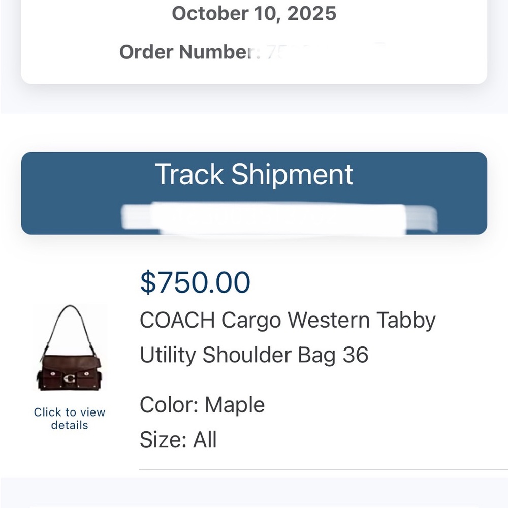 Coach cargo tabby 36 - Picture 11 of 11